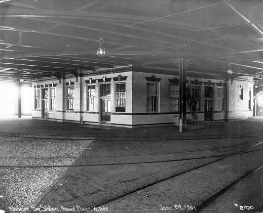 Street-level at Sullivan Square Terminal June 24, 1901