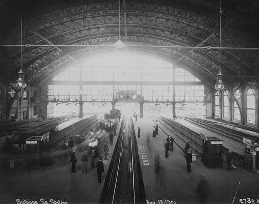 Under Sullivan Square Terminal’s Shed, August 13, 1901