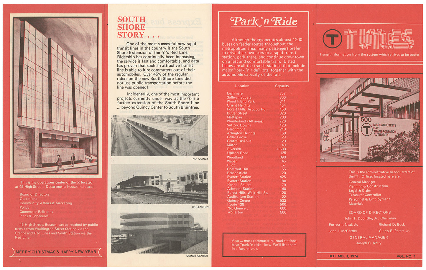 MBTA Arborway Headquarters 1974