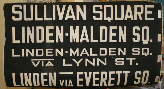 Rollsign Curtain: Sullivan Sq. - Linden via Everett Sq.