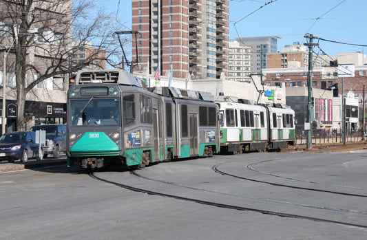Green Line Trolleys at Packard’s Corner, February 2011