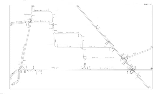Boston Elevated Railway Co. Track Plans 1914 Sheet 02: South Boston