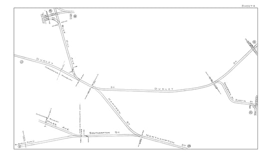 Boston Elevated Railway Co. Track Plans 1914 Sheet 04: Roxbury