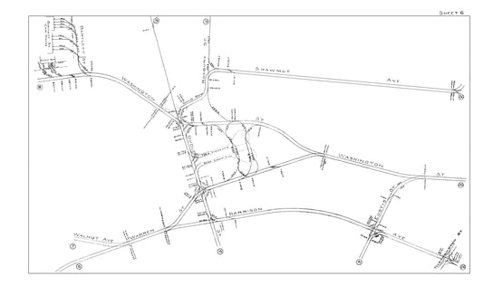 Boston Elevated Railway Co. Track Plans 1914 Sheet 06: Roxbury (Dudley Square)