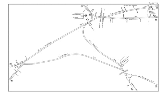 Boston Elevated Railway Co. Track Plans 1914 Sheet 09: Roxbury Crossing