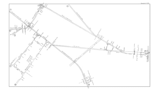 Boston Elevated Railway Co. Track Plans 1914 Sheet 13: Cambridge