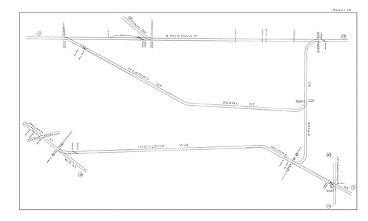 Boston Elevated Railway Co. Track Plans 1914 Sheet 19: Somerville