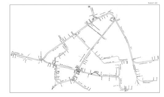 Boston Elevated Railway Co. Track Plans 1914 Sheet 20: Everett and Malden