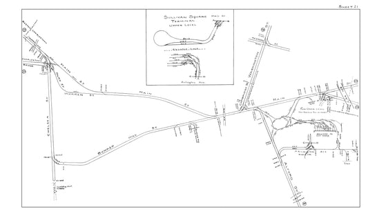 Boston Elevated Railway Co. Track Plans 1914 Sheet 21: Charlestown