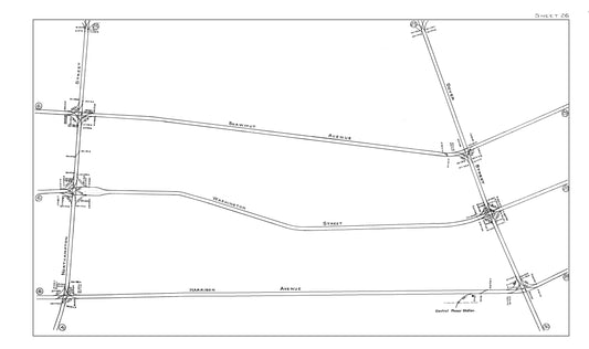 Boston Elevated Railway Co. Track Plans 1914 Sheet 26: Boston (South End, Lower Roxbury)
