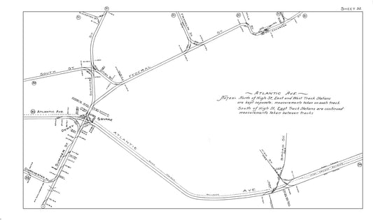 Boston Elevated Railway Co. Track Plans 1914 Sheet 32: Boston