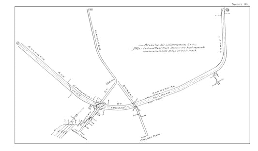 Boston Elevated Railway Co. Track Plans 1914 Sheet 34: Boston (North End)
