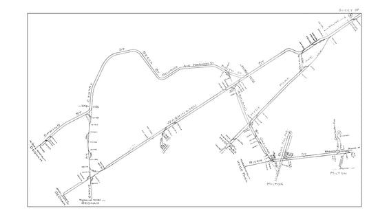 Boston Elevated Railway Co. Track Plans 1914 Sheet 37: Boston (West Roxbury)