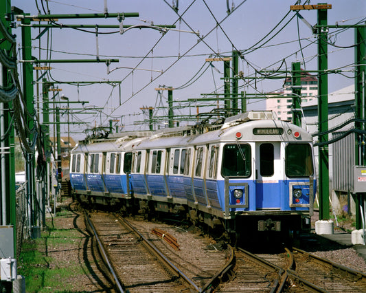 MBTA Blue Line Hawker-Siddeley Cars at Wonderland