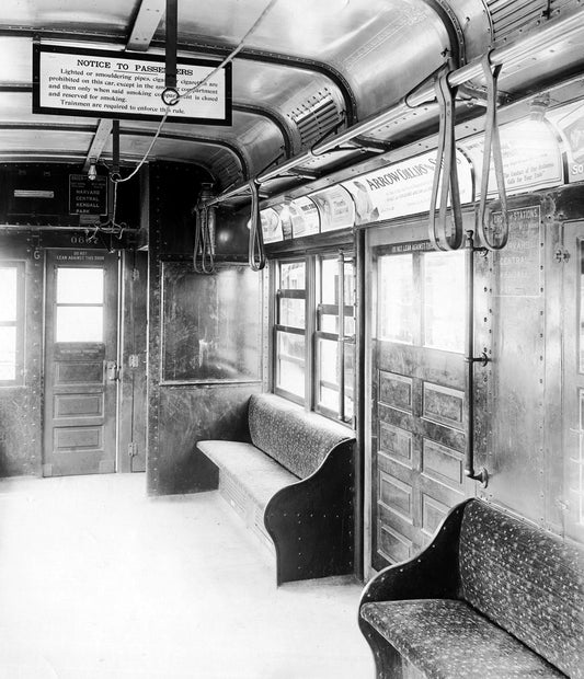 Cambridge-Dorchester Type 1 Rapid Transit Car Interior 1911