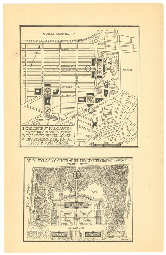 Boston, Massachusetts 1909: Civic Center Studies