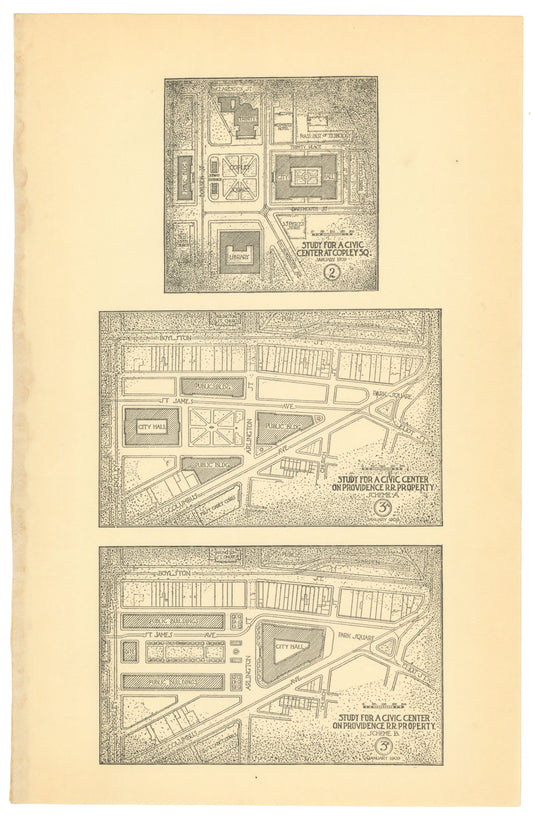 Boston, Massachusetts 1909: Civic Center Studies 2