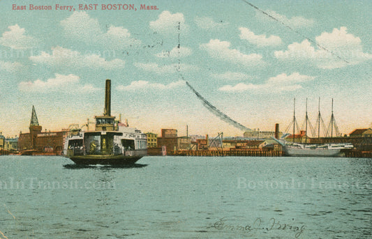 East Boston Ferry Crossing Harbor