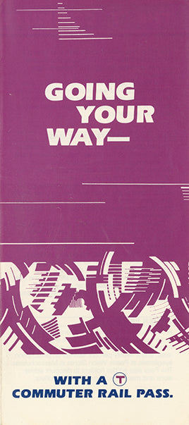 MBTA "Going Your Way" Commuter Rail Brochure Cover 1983