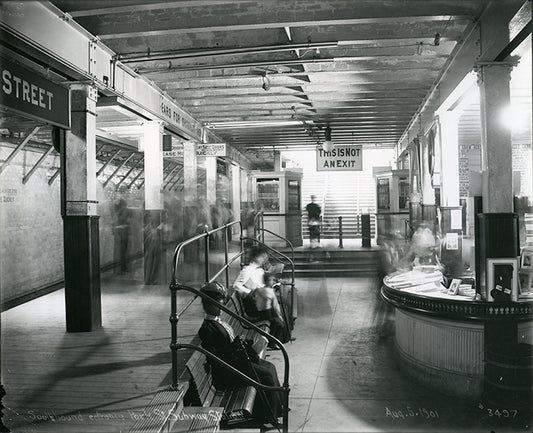 Park Street Station Southbound Platform, August 5, 1901