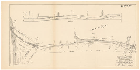 Plate 011: Proposed Downtown Rapid Transit Subway Extensions 1926