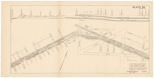 Plate 012: Proposed Huntington Avenue Rapid Transit Extension 1926