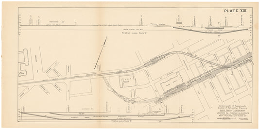 Plate 013: Proposed Huntington Avenue Rapid Transit Extension 1926