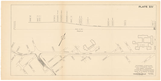 Plate 014: Proposed Huntington Avenue Rapid Transit Extension 1926