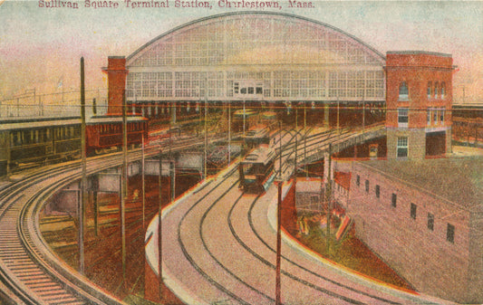 Sullivan Square Station Exterior 04: Rear Circa 1910