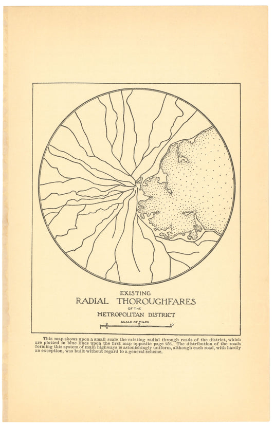 Greater Boston, Massachusetts 1909: Exiting Radial Thoroughfares