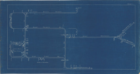Boston Elevated Railway Co. Track Plans 1936 Plate 01: South Boston