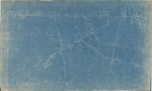 Boston Elevated Railway Co. Track Plans 1921 Plate 05: Dorchester and Roxbury
