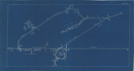 Boston Elevated Railway Co. Track Plans 1936 Plate 08: Forest Hills, Jamaica Plain, and Roxbury