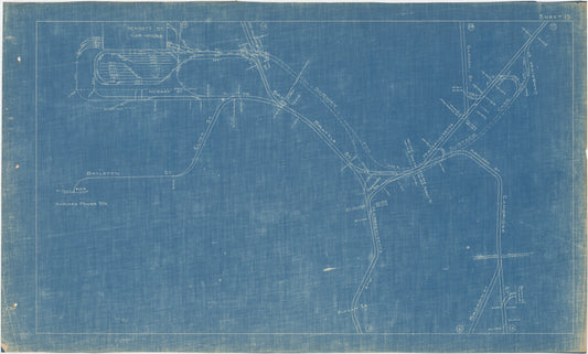 Boston Elevated Railway Co. Track Plans 1921 Plate 15: Cambridge - Harvard Square