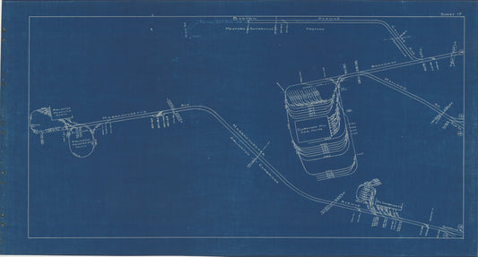 Boston Elevated Railway Co. Track Plans 1936 Plate 17: Arlington and Cambridge