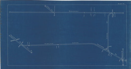 Boston Elevated Railway Co. Track Plans 1936 Plate 19: Somerville