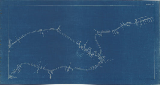 Boston Elevated Railway Co. Track Plans 1936 Plate 24: Medford and Somerville