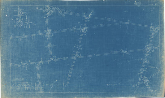 Boston Elevated Railway Co. Track Plans 1921 Plate 25: Boston - South End