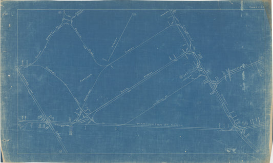 Boston Elevated Railway Co. Track Plans 1921 Plate 33: Boston - Bulfinch Triangle