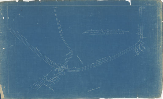 Boston Elevated Railway Co. Track Plans 1921 Plate 34: Boston - North End