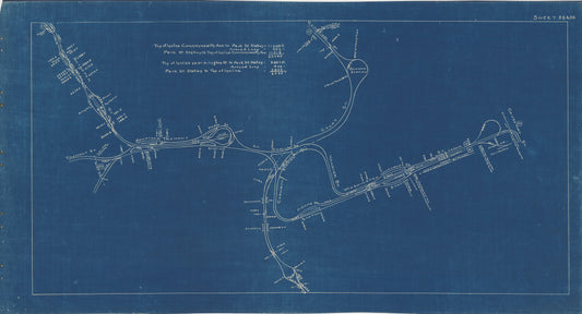 Boston Elevated Railway Co. Track Plans 1936 Plate 35-36: Boston - Scollay Square, Tremont Street Subway