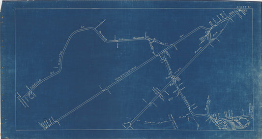 Boston Elevated Railway Co. Track Plans 1936 Plate 37: Dorchester, Hyde Park, Mattapan, and Roslindale