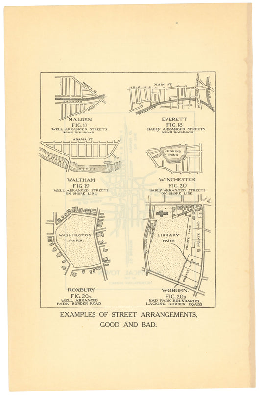 Street Arrangements, Good and Bad, Massachusetts 1909