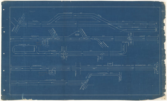 West End Street Railway Co. Track Plans 1892 Plate 01