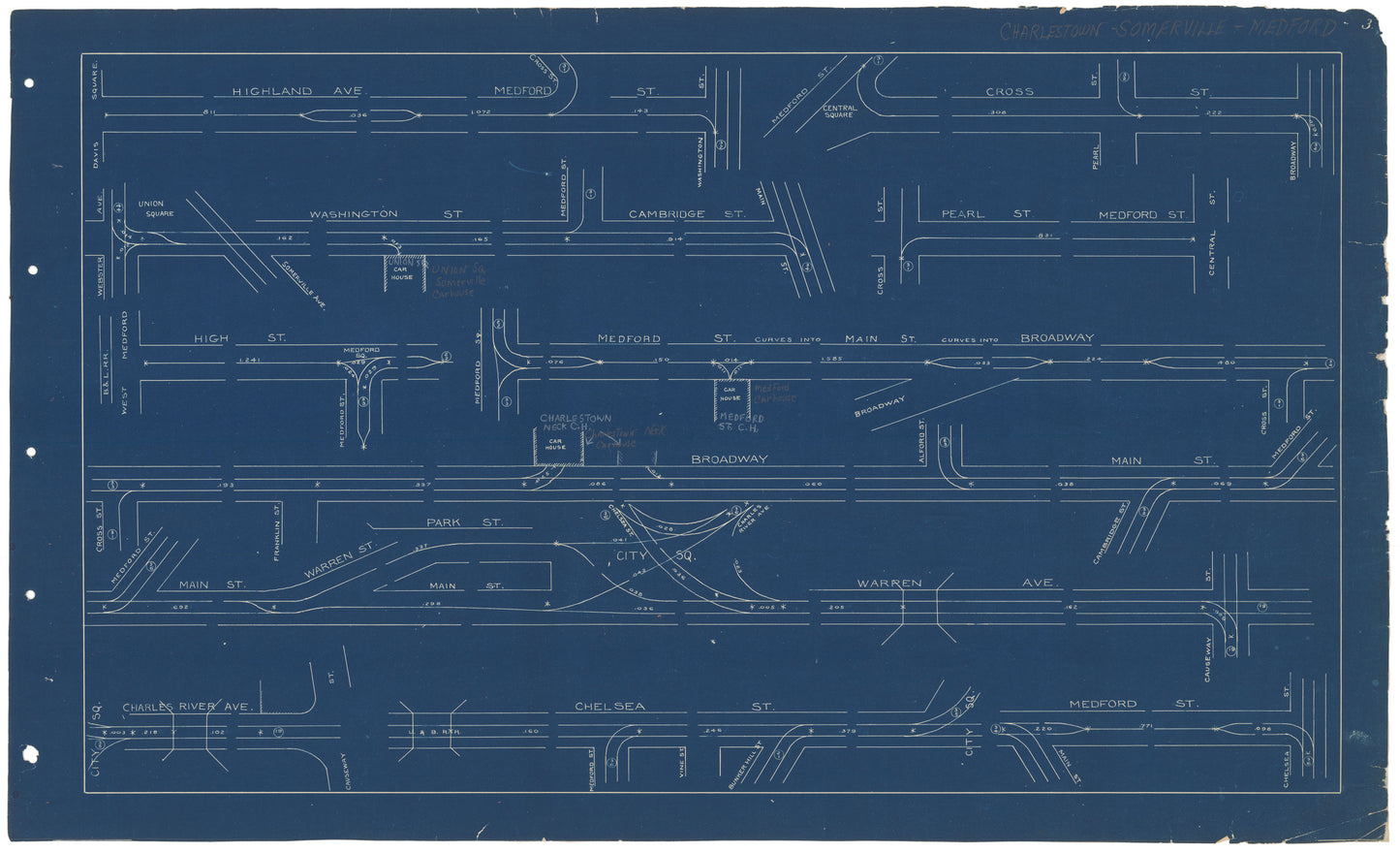 West End Street Railway Co. Track Plans 1892 Plate 03