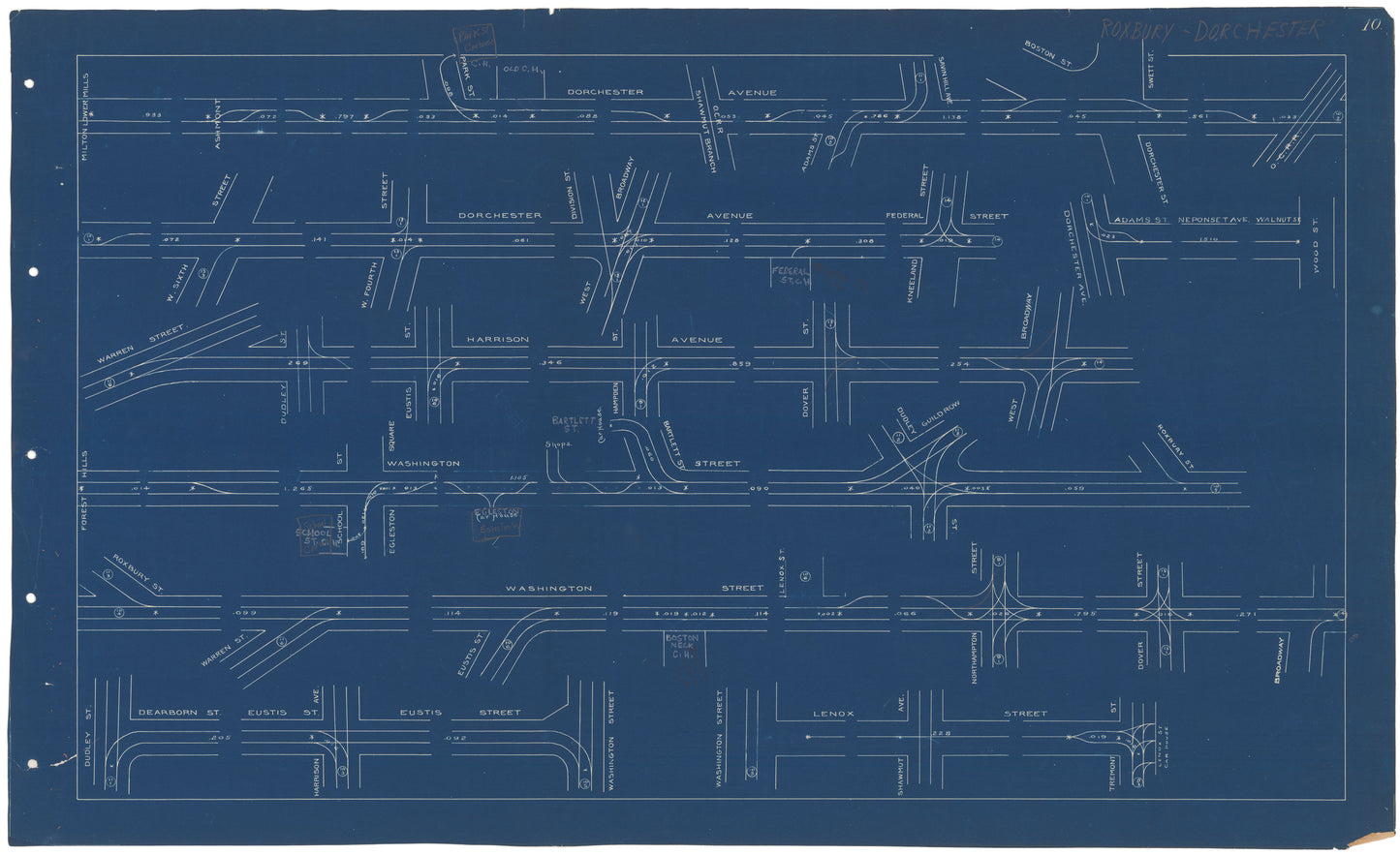 West End Street Railway Co. Track Plans 1892 Plate 10