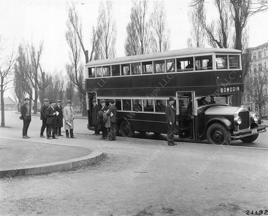 Boston Elevated Railway Co. Double-deck Bus, March 1924