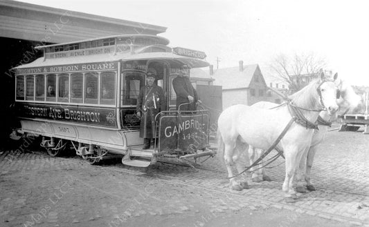 West End Street Railway Co. Closed-type Horsecar, Circa Mid-1890s