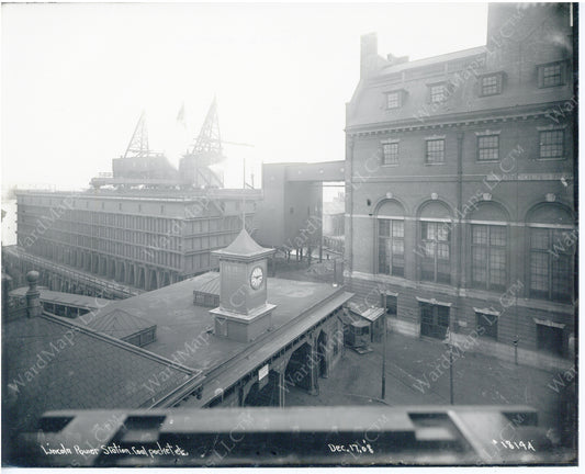 Lincoln Wharf Power Station and Coal Pocket, December 17, 1908