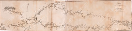 Boston to Albany Railroad Survey (Boston to Springfield Section) 1828
